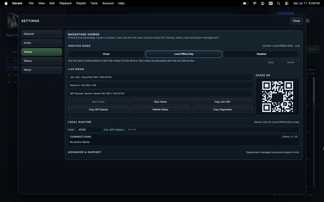Local offline viewer setup